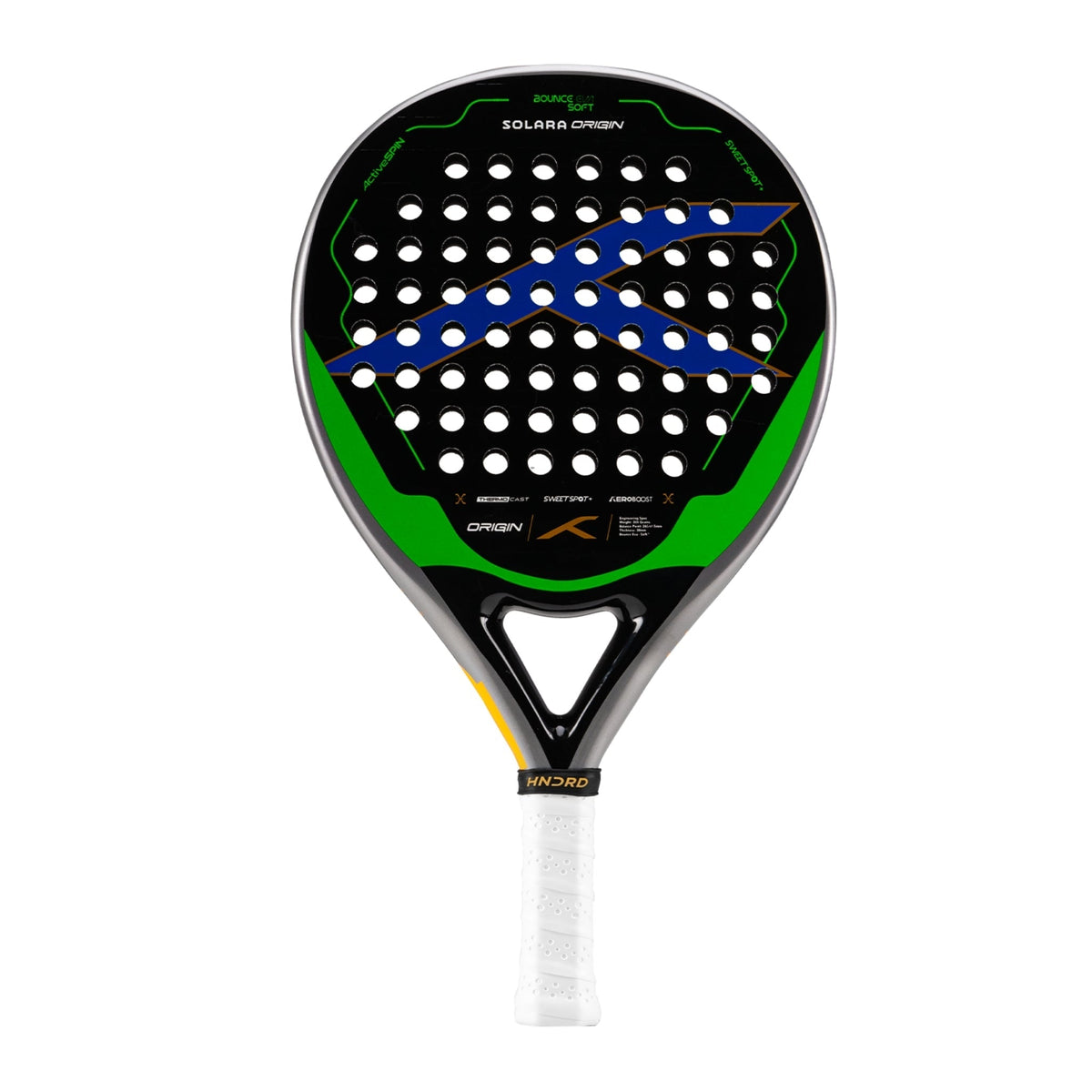 Hundred Padel Racket Solara Origin - Black/Green