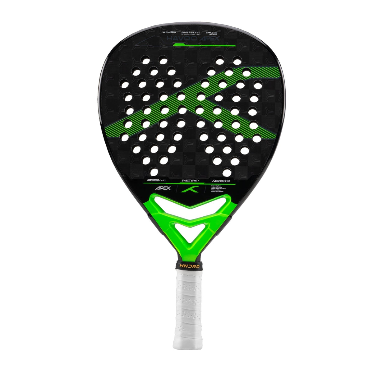 Hundred Padel Racket Havoc Apex - Black/Green