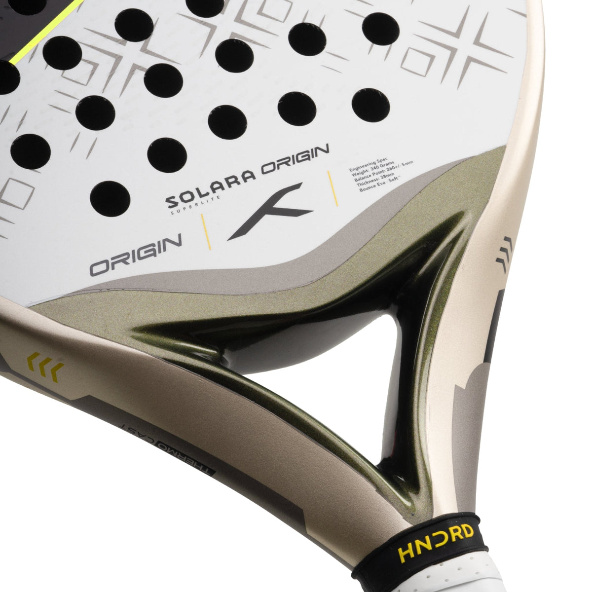 Hundred Padel Racket Solara Origin Superlite - White