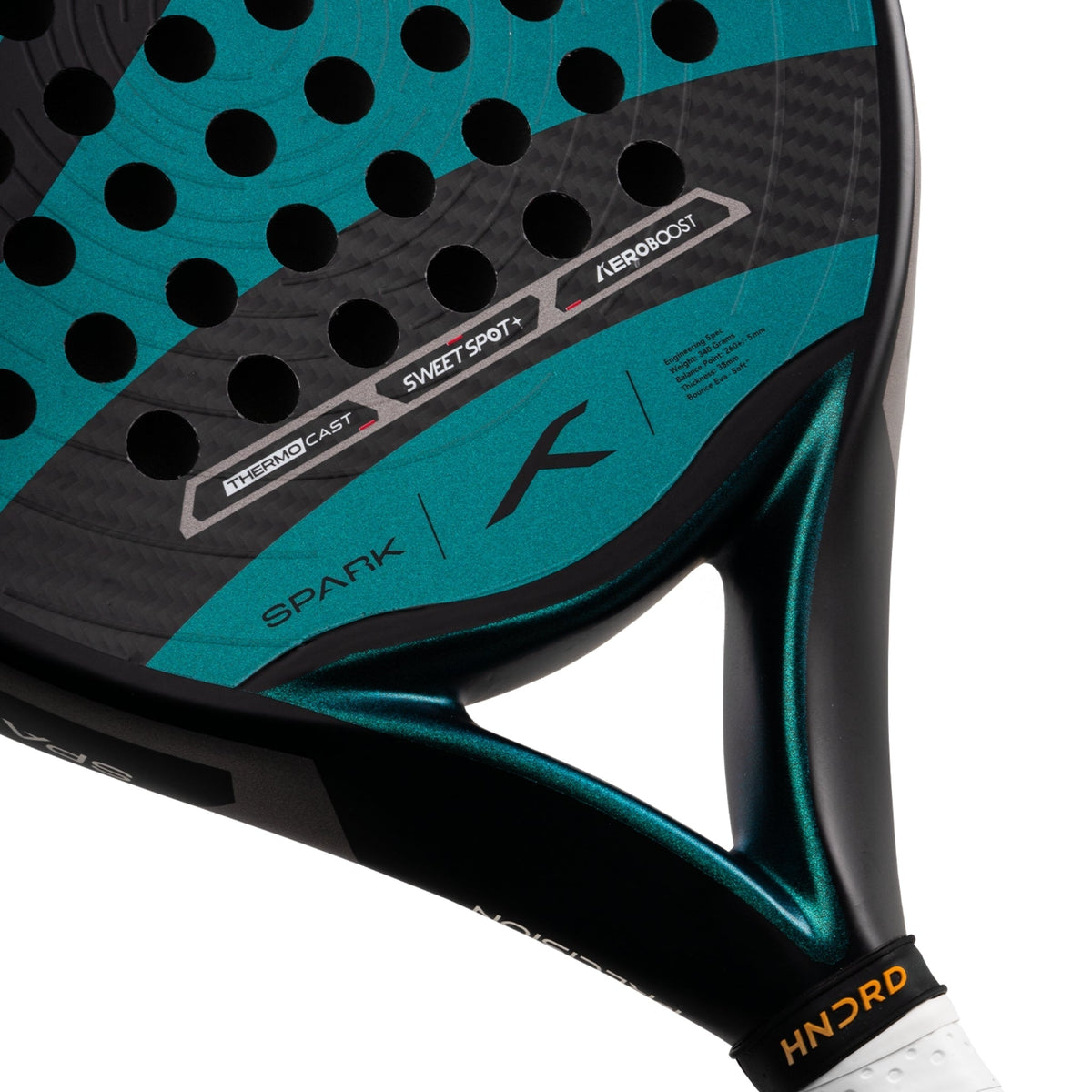 Hundred Padel Racket Solara Spark - Emerald