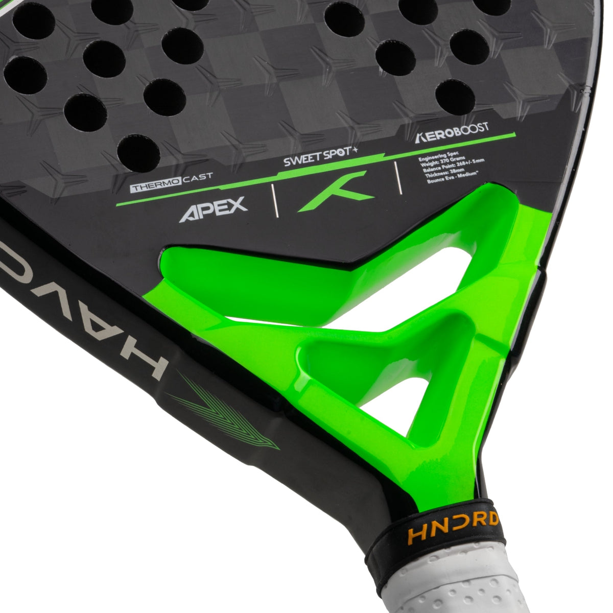 Hundred Padel Racket Havoc Apex - Black/Green